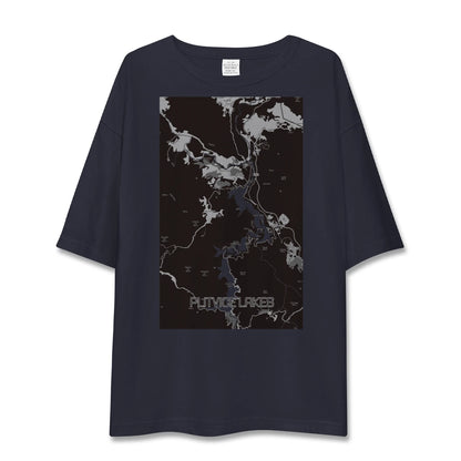 【プリトヴィツェ湖群（クロアチア）】地図柄ビッグシルエットTシャツ