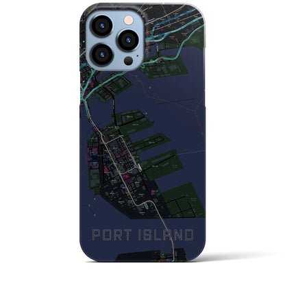 【ポートアイランド（兵庫県）】地図柄iPhoneケース（バックカバータイプ）