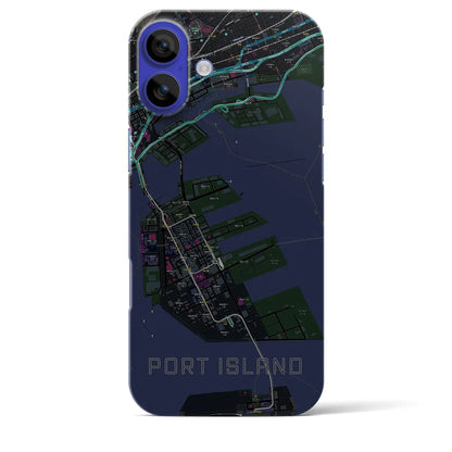 【ポートアイランド（兵庫県）】地図柄iPhoneケース（バックカバータイプ）