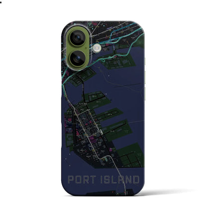 【ポートアイランド（兵庫県）】地図柄iPhoneケース（バックカバータイプ）
