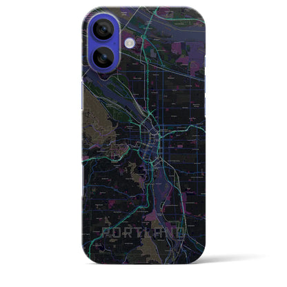 【ポートランド（アメリカ）】地図柄iPhoneケース（バックカバータイプ）