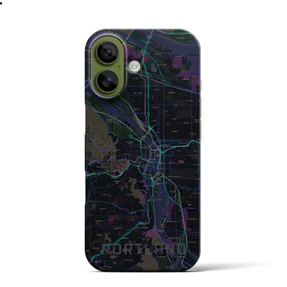 【ポートランド（アメリカ）】地図柄iPhoneケース（バックカバータイプ）