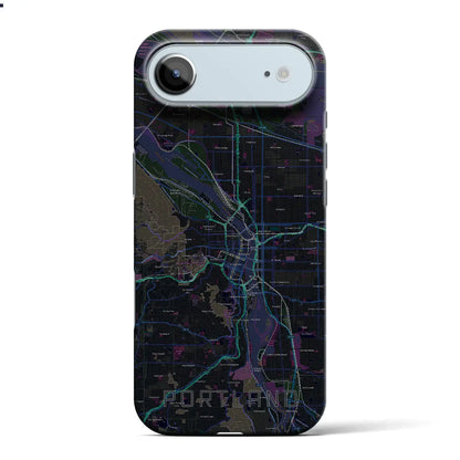 【ポートランド（アメリカ）】地図柄iPhoneケース（バックカバータイプ）