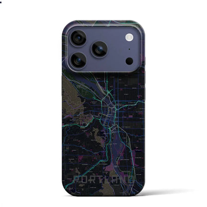 【ポートランド（アメリカ）】地図柄iPhoneケース（バックカバータイプ）