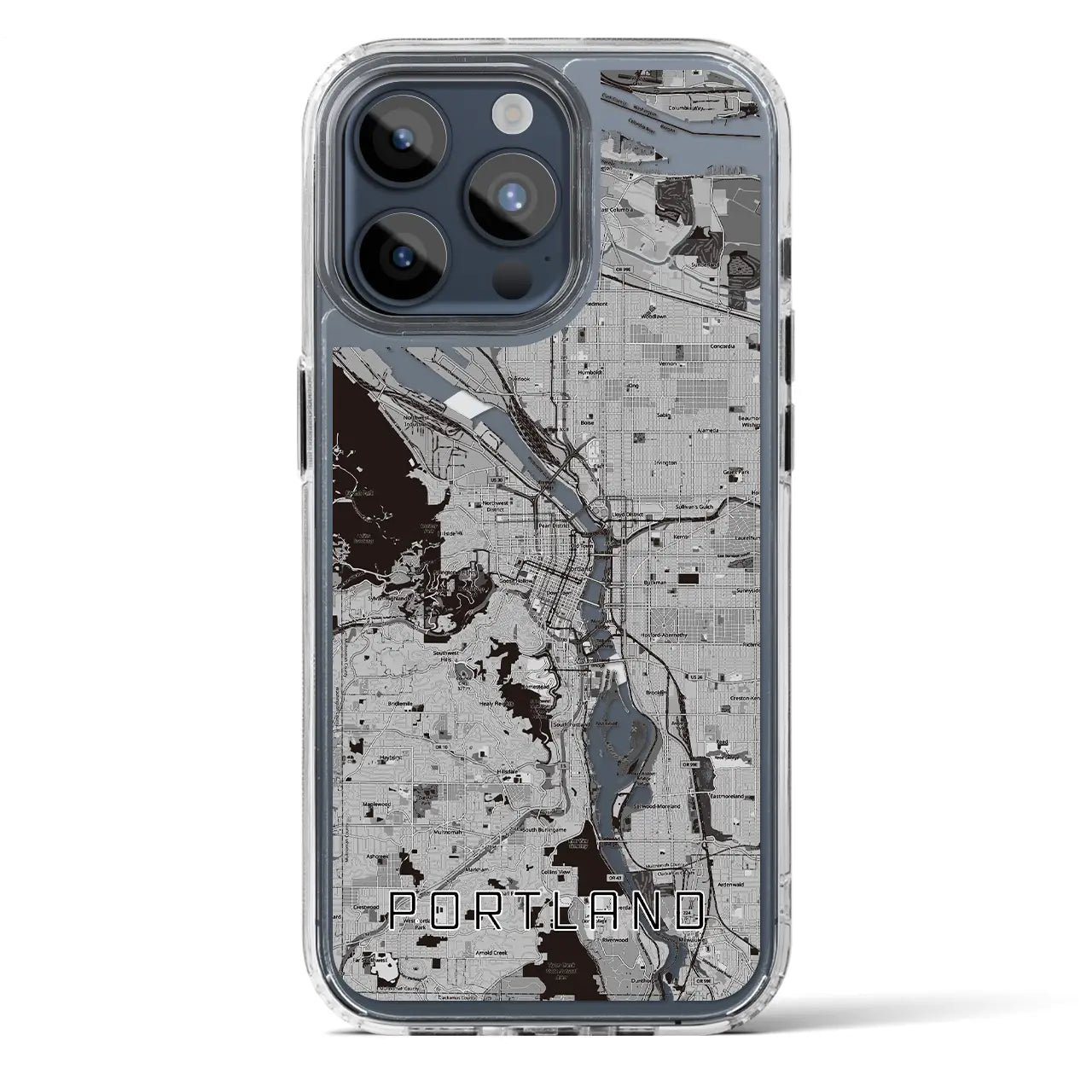 【ポートランド（アメリカ）】地図柄iPhoneケース（MagSafeタイプ）