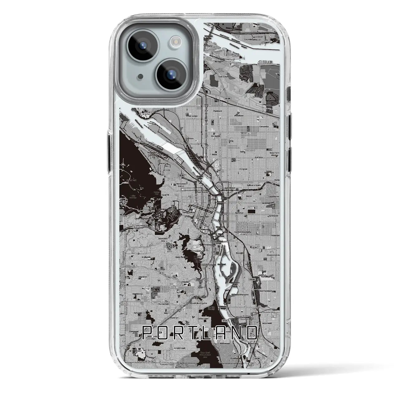 【ポートランド（アメリカ）】地図柄iPhoneケース（MagSafeタイプ）