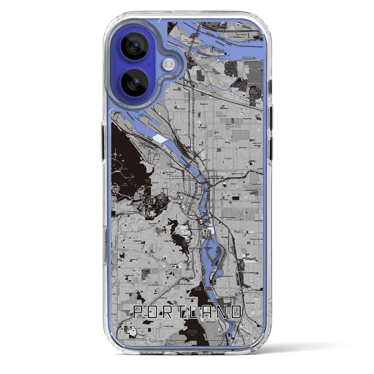 【ポートランド（アメリカ）】地図柄iPhoneケース（MagSafeタイプ）