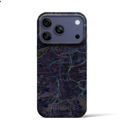 【プラハ（チェコ）】地図柄iPhoneケース（バックカバータイプ）