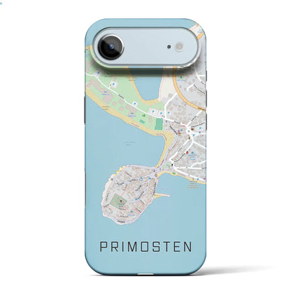 【プリモシュテン（クロアチア）】地図柄iPhoneケース（バックカバータイプ）