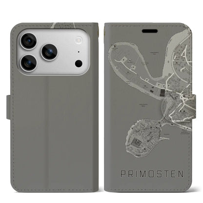 【プリモシュテン（クロアチア）】地図柄iPhoneケース（手帳タイプ）