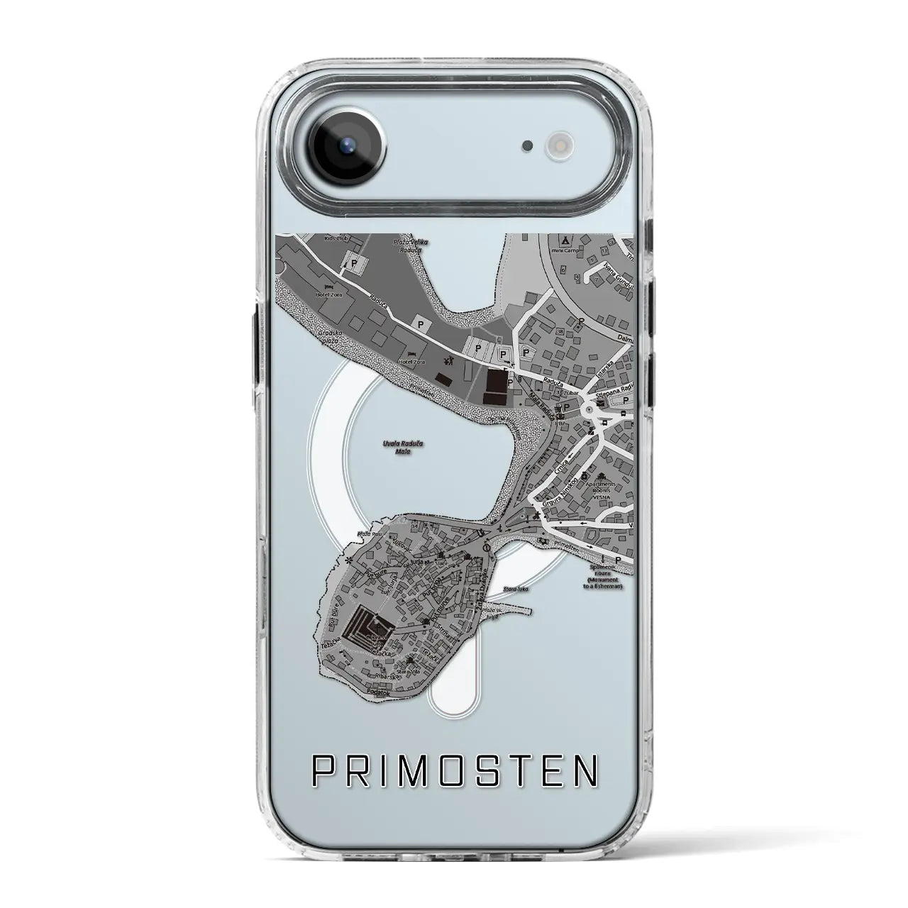 【プリモシュテン（クロアチア）】地図柄iPhoneケース（MagSafeタイプ）