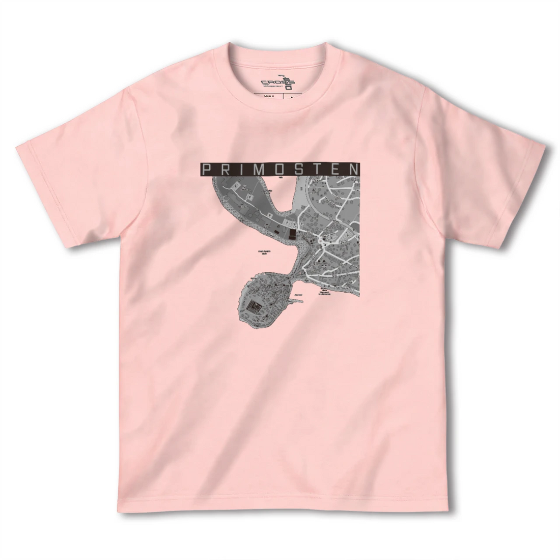 【プリモシュテン(クロアチア)】地図柄ヘビーウェイトTシャツ