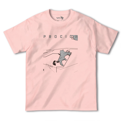 【プローチダ（イタリア）】地図柄ヘビーウェイトTシャツ