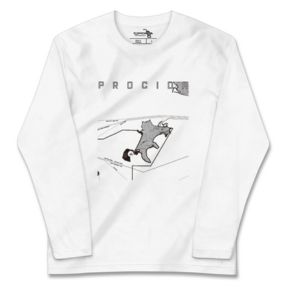 【プローチダ（イタリア）】地図柄ロングスリーブTシャツ