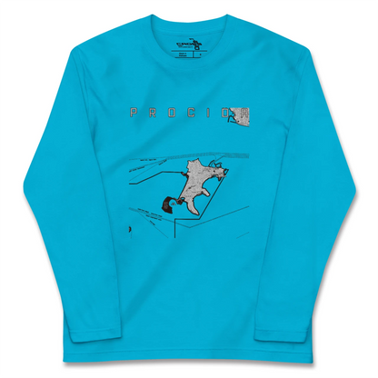 【プローチダ（イタリア）】地図柄ロングスリーブTシャツ