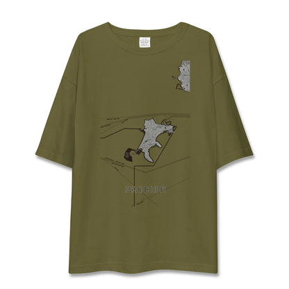 【プローチダ（イタリア）】地図柄ビッグシルエットTシャツ