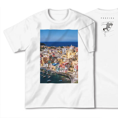 【プローチダ（イタリア）】Map World ハイクオリティTシャツ