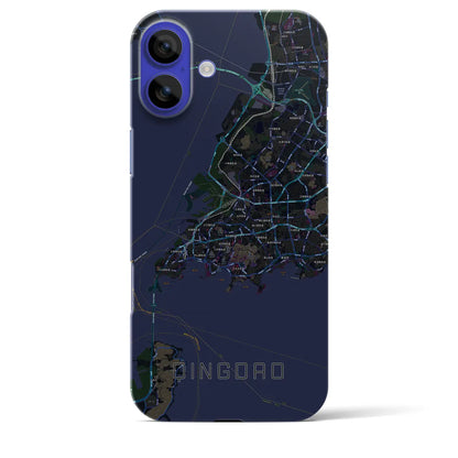 【青島（中華人民共和国）】地図柄iPhoneケース（バックカバータイプ）