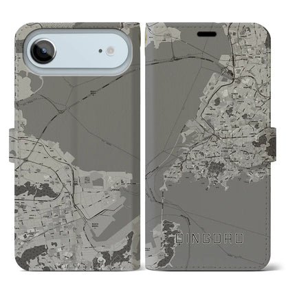 【青島（中華人民共和国）】地図柄iPhoneケース（手帳タイプ）