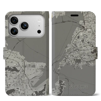 【青島（中華人民共和国）】地図柄iPhoneケース（手帳タイプ）