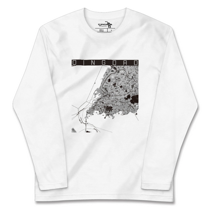 【青島（中華人民共和国）】地図柄ロングスリーブTシャツ