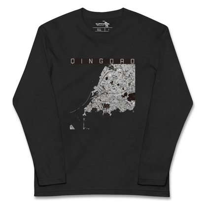 【青島（中華人民共和国）】地図柄ロングスリーブTシャツ