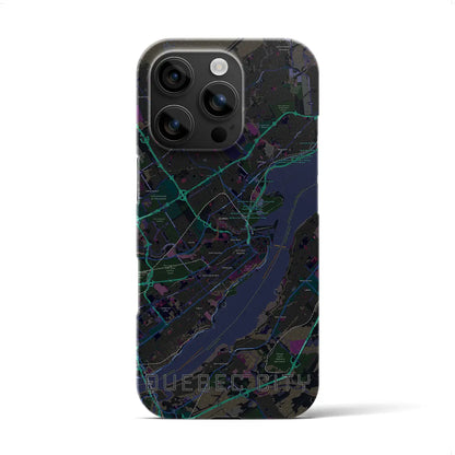 【ケベック・シティー（カナダ）】地図柄iPhoneケース（バックカバータイプ）