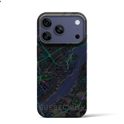 【ケベック・シティー（カナダ）】地図柄iPhoneケース（バックカバータイプ）