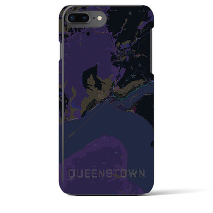 【クイーンズタウン（ニュージーランド）】地図柄iPhoneケース（バックカバータイプ）