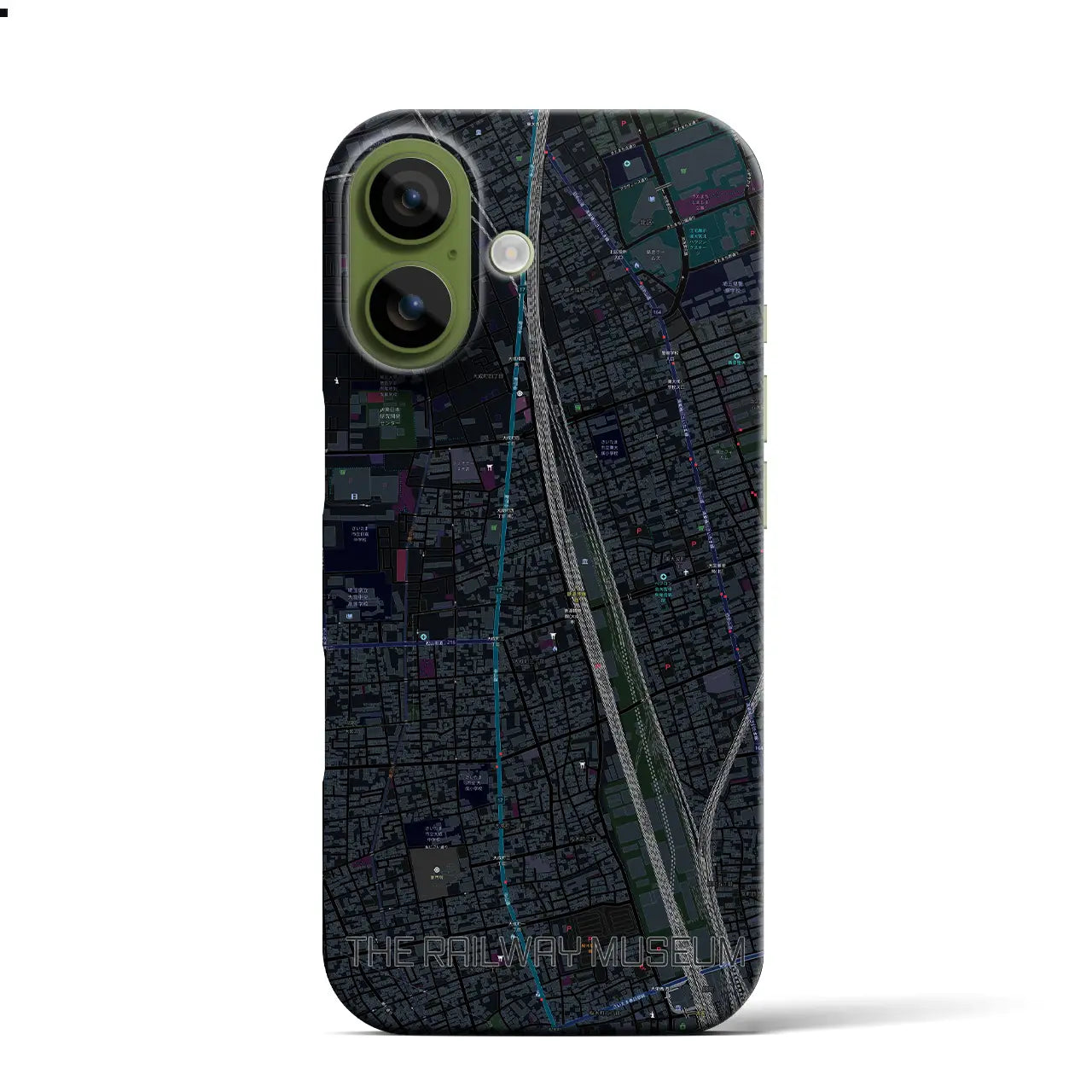 【鉄道博物館（埼玉県）】地図柄iPhoneケース（バックカバータイプ）