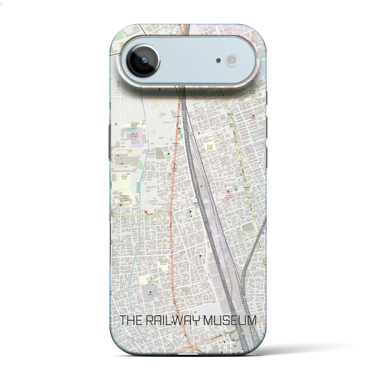 【鉄道博物館（埼玉県）】地図柄iPhoneケース（バックカバータイプ）