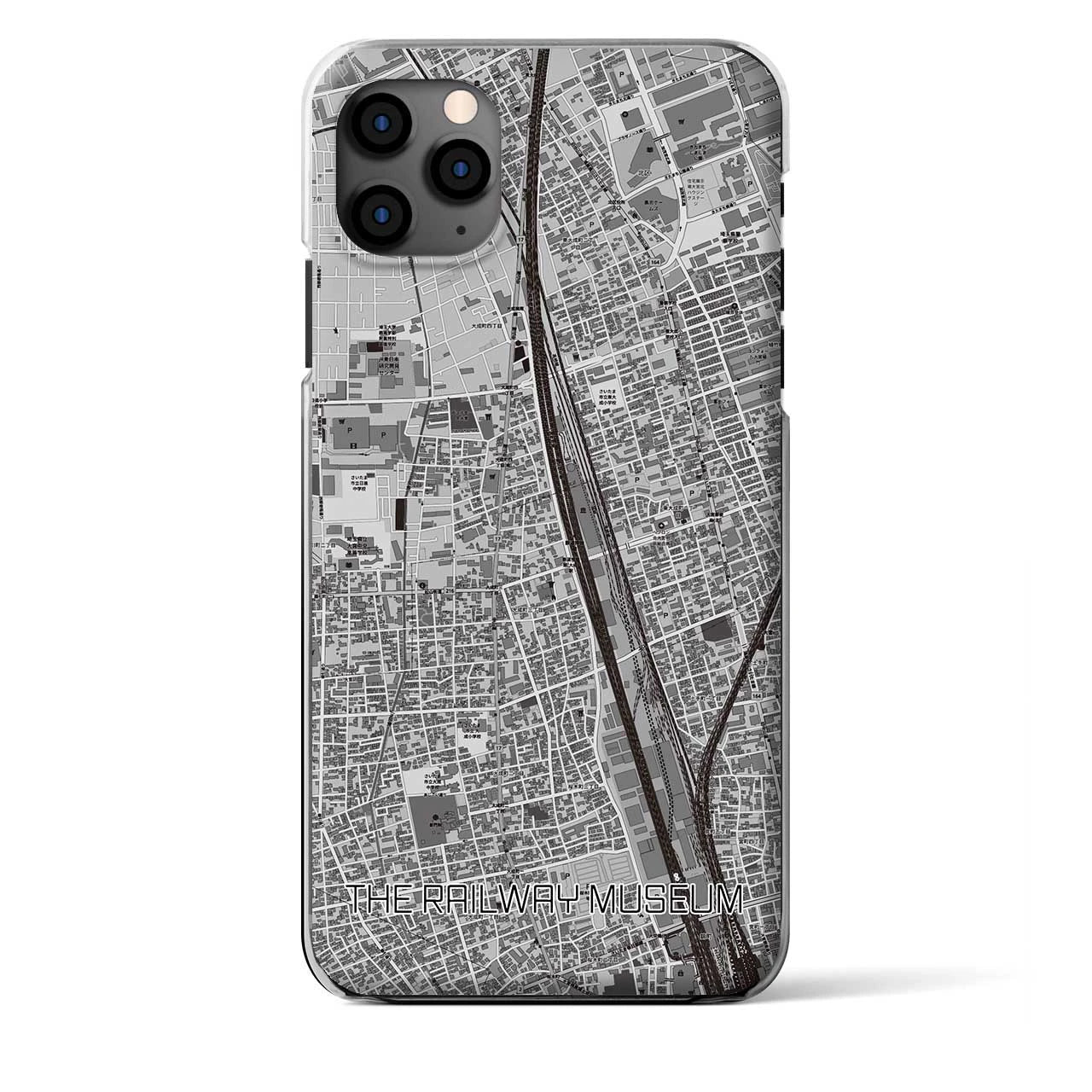 【鉄道博物館（埼玉県）】地図柄iPhoneケース（クリアタイプ）