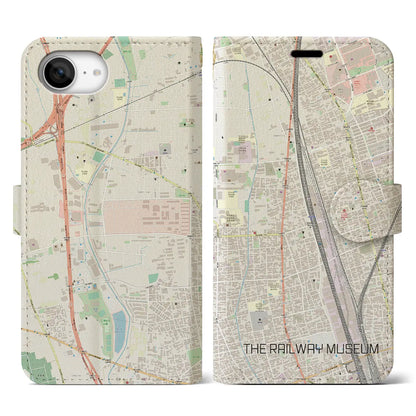 【鉄道博物館（埼玉県）】地図柄iPhoneケース（手帳タイプ）