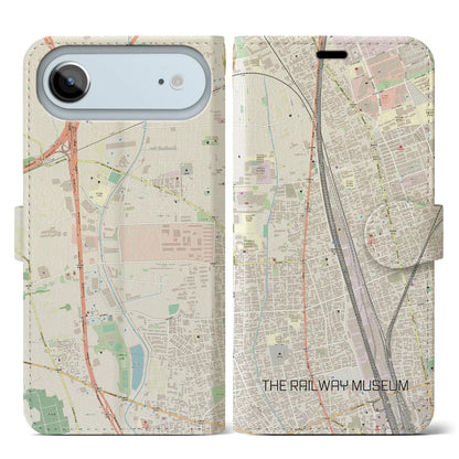 【鉄道博物館（埼玉県）】地図柄iPhoneケース（手帳タイプ）