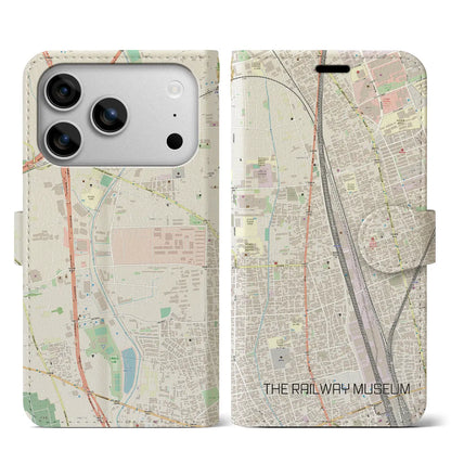 【鉄道博物館（埼玉県）】地図柄iPhoneケース（手帳タイプ）