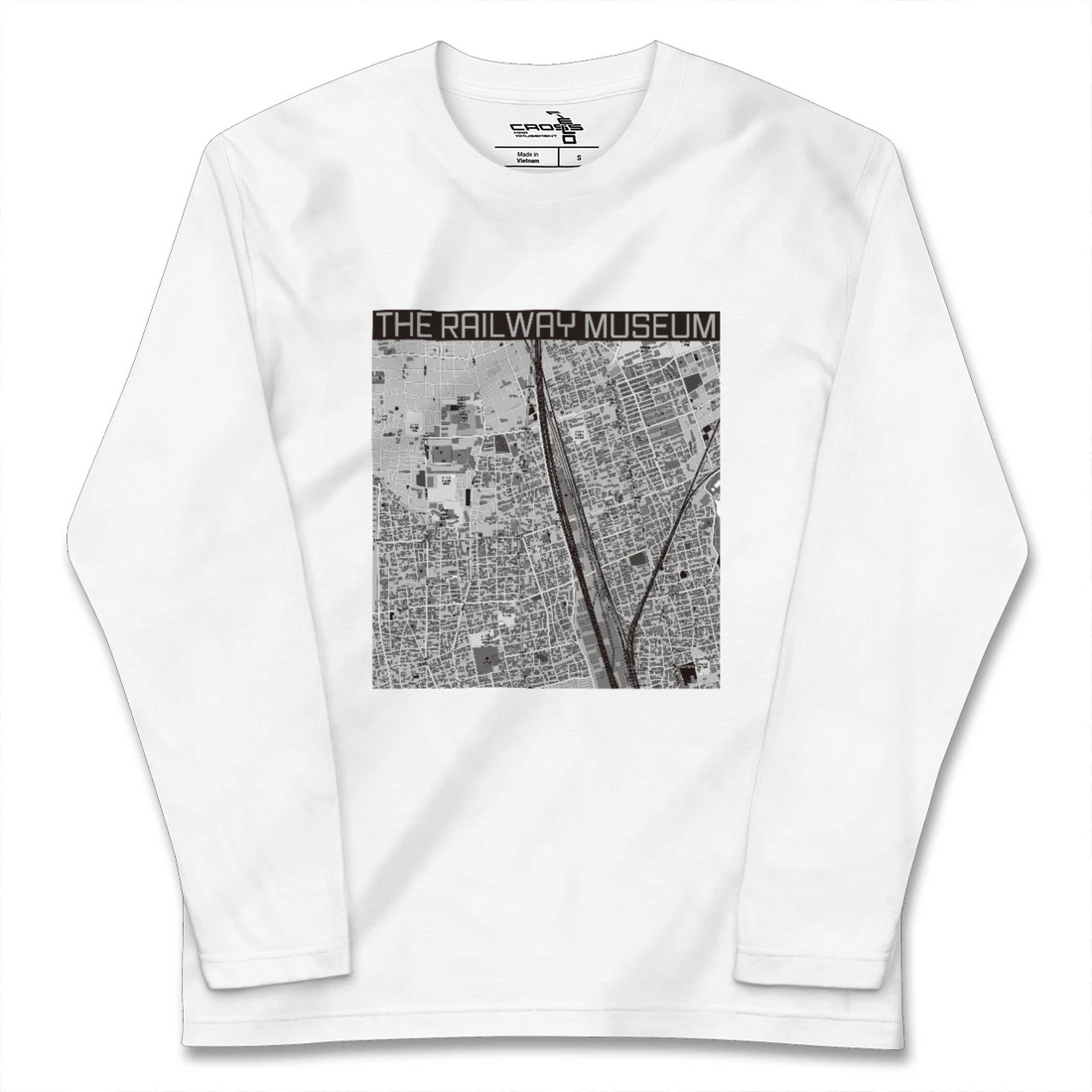 【鉄道博物館（埼玉県）】地図柄ロングスリーブTシャツ