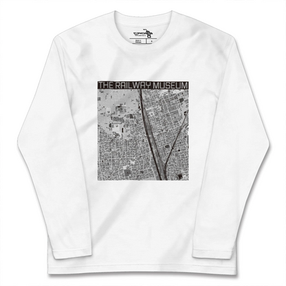 【鉄道博物館（埼玉県）】地図柄ロングスリーブTシャツ