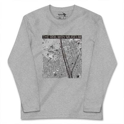【鉄道博物館（埼玉県）】地図柄ロングスリーブTシャツ