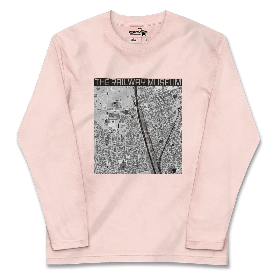 【鉄道博物館(埼玉県)】地図柄ロングスリーブTシャツ