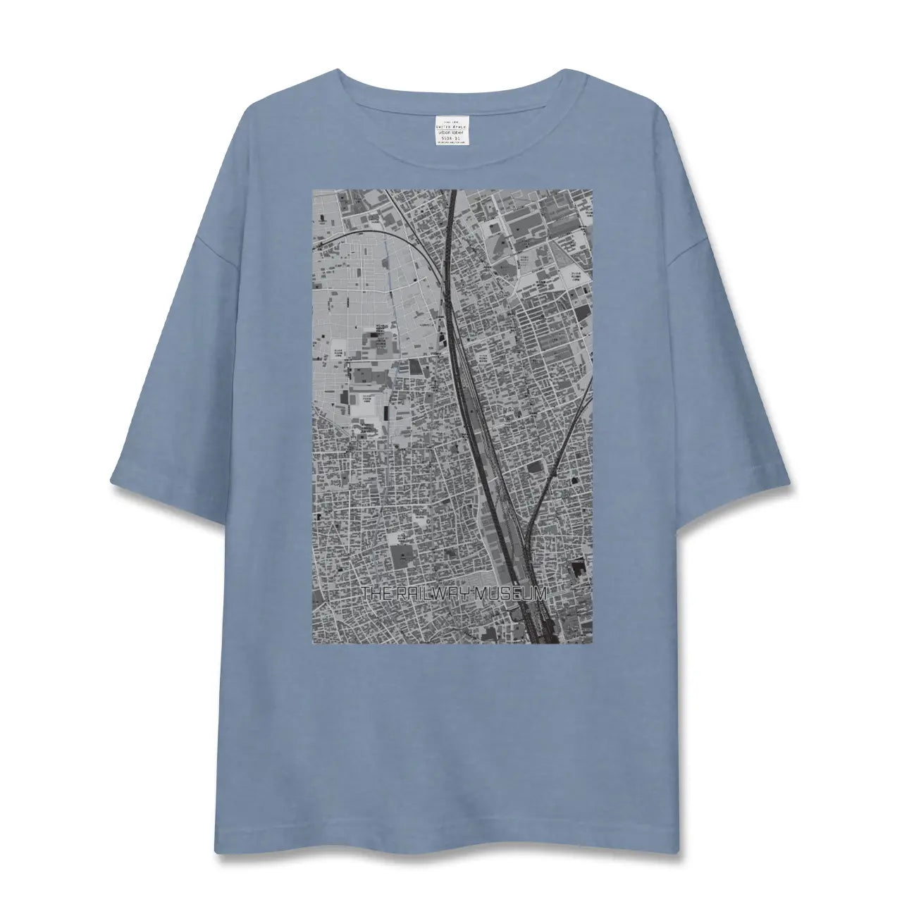 【鉄道博物館（埼玉県）】地図柄ビッグシルエットTシャツ