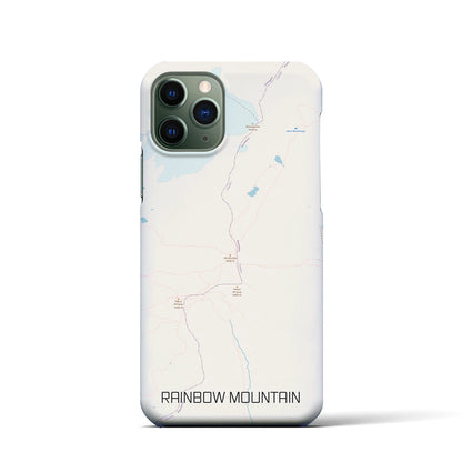 【レインボーマウンテン（ペルー）】地図柄iPhoneケース（バックカバータイプ）