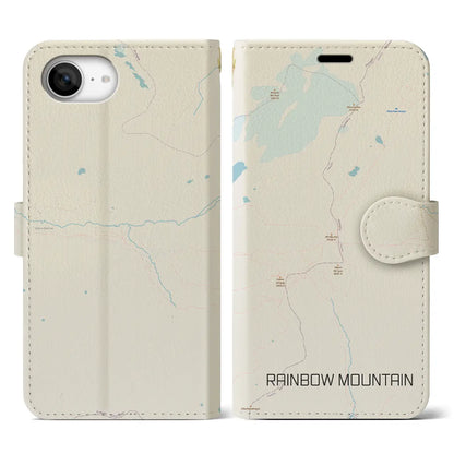 【レインボーマウンテン（ペルー）】地図柄iPhoneケース（手帳タイプ）