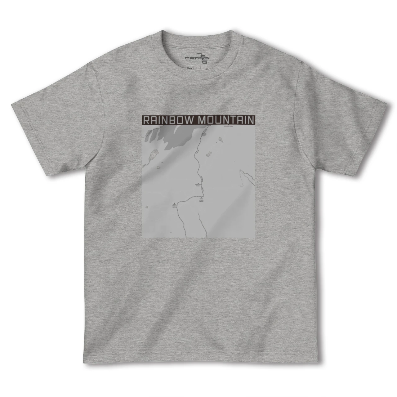 【レインボーマウンテン（ペルー）】地図柄ヘビーウェイトTシャツ