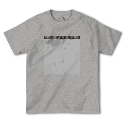 【レインボーマウンテン（ペルー）】地図柄ヘビーウェイトTシャツ