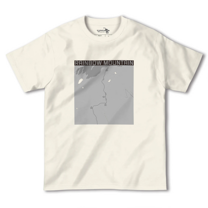 【レインボーマウンテン（ペルー）】地図柄ヘビーウェイトTシャツ