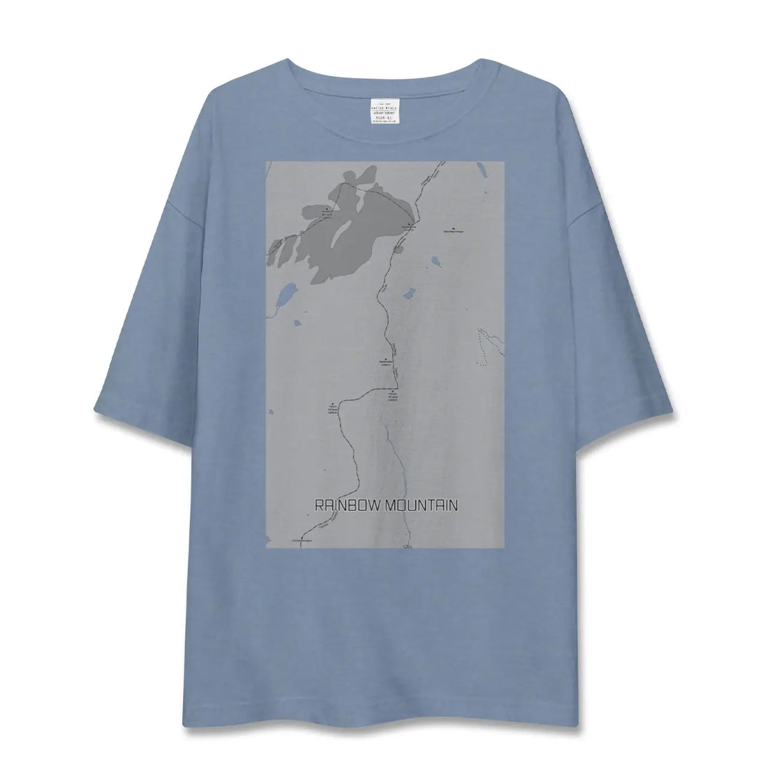 【レインボーマウンテン（ペルー）】地図柄ビッグシルエットTシャツ