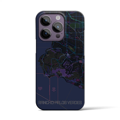 【ランチョ・パロス・ベルデス（アメリカ）】地図柄iPhoneケース（バックカバータイプ）