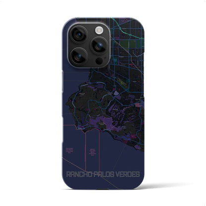 【ランチョ・パロス・ベルデス（アメリカ）】地図柄iPhoneケース（バックカバータイプ）
