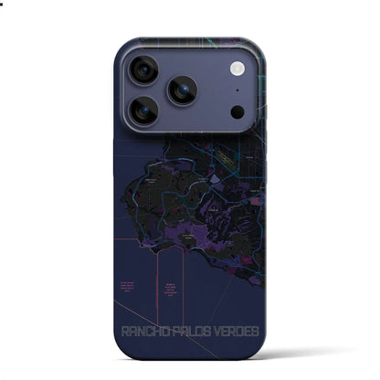 【ランチョ・パロス・ベルデス（アメリカ）】地図柄iPhoneケース（バックカバータイプ）