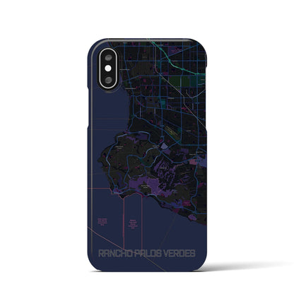 【ランチョ・パロス・ベルデス（アメリカ）】地図柄iPhoneケース（バックカバータイプ）